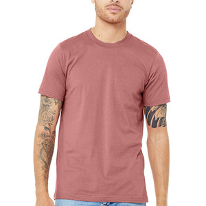 Camiseta de algodón 100% para hombre, camiseta de verano transpirable con estampado de logotipo OEM personalizado de colores lisos para hombre - Product Image 1