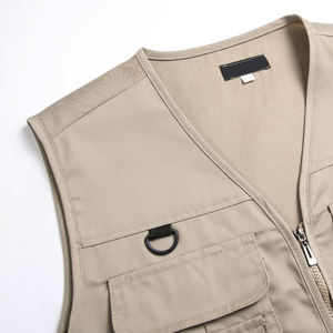 Nuevo Diseño de Otoño, Chaleco Cargo Informal de Lona sin Mangas, Multibolsillos, Secado Rápido, Transpirable, Hecho a Medida - Product Image 4