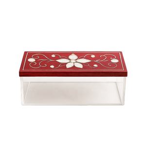 Ramadan 2026 Acrylic Engraved <b>Storage</b> Jars 3-Piece Set Wooden Lids Mother-of-Pearl Inlay Handmade Airtight Decorative <b>Containers</b> - Product Image 1