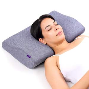 Almohada Cervical de Contorno Ultimate de Frido, Bambú/Lino, Espuma Viscoelástica Sólida |   Alivio del Dolor para Dormir |   Mejora la Postura de la Columna Vertebral - Product Image 1