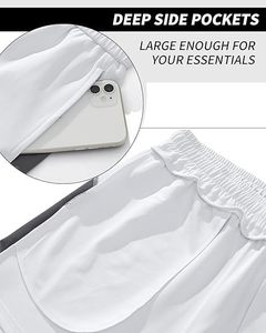 Shorts en maille double couche de haute qualité, séchage rapide, respirant, personnalisable par sublimation, pour hommes et femmes, idéal pour la gym, le basketball, écologique et décontracté - Product Image 4