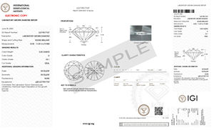 เพชรทรงกลมเจียระไนแบบบริลเลียนท์ 5.00 กะรัต ผลิตในห้องปฏิบัติการ CVD ได้รับการรับรองจาก IGI และสำหรับผู้ที่ต้องการการรับรอง ขนาด 10.92 มม. สี D ความสะอาด VS1 เครื่องประดับระดับไฮเอนด์สำหรับผู้ชาย - Product Image 2