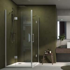 Ix Lily S8523 8 mm Box doccia ad angolo con due porte a battente 80X80 cm configurazione regolabile - Product Image 1