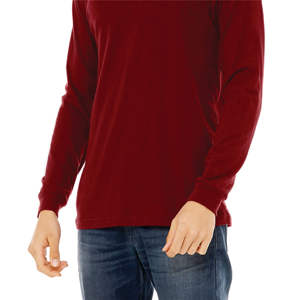 Camiseta Jersey Manga Larga Unisex-Cardinal, 100% Algodón Airlume, 4,2 oz - Product Image 5