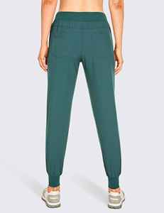 Pantalones de chándal de verano para mujer, cintura con cordón frontal plano, pierna cónica para ropa de calle deportiva con bolsillos para uso en el hogar y al aire libre - Product Image 2