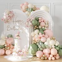 Fabricants de qualité en Chine, décorations de fête réutilisables pour la remise de diplômes, décorations gonflables noires et dorées, guirlande d'arche de ballons de fête