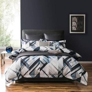 Ensemble de literie de luxe en microfibre douce, 500 fils, écologique, résistant à l'eau, avec housse de couette moderne en 3D - Product Image 5