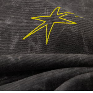 T-shirts pour hommes en coton 100% noir délavé à rivets, style vintage, streetwear décontracté, doux, respirant, pour un usage quotidien urbain - Product Image 6