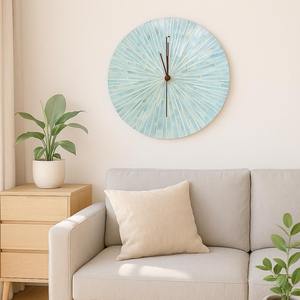 Horloge murale sans numéros nacre top ventes MOP incrustation horloges analogiques pour la décoration des murs - Product Image 3