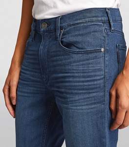 SALVA IMPEX Own Branded Customized Logo Design Printed Denim Pants Custom Made Embroidery Logo Design Denim Pants - Product Image 4