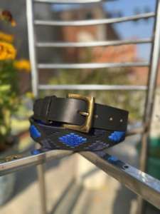 Custom Length Genuine Cowhide Leather Polo <b>Belt</b> Solid Brass Buckle Custom Color Embossed Logo Eco-Friendly Durable <b>Vintage</b> - Product Image 3