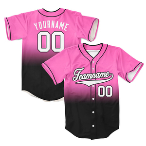 Maillot de baseball pour hommes et femmes, manches courtes, col en V, boutons, respirant, 100% polyester, uniforme de sport hip-hop hipster - Product Image 6