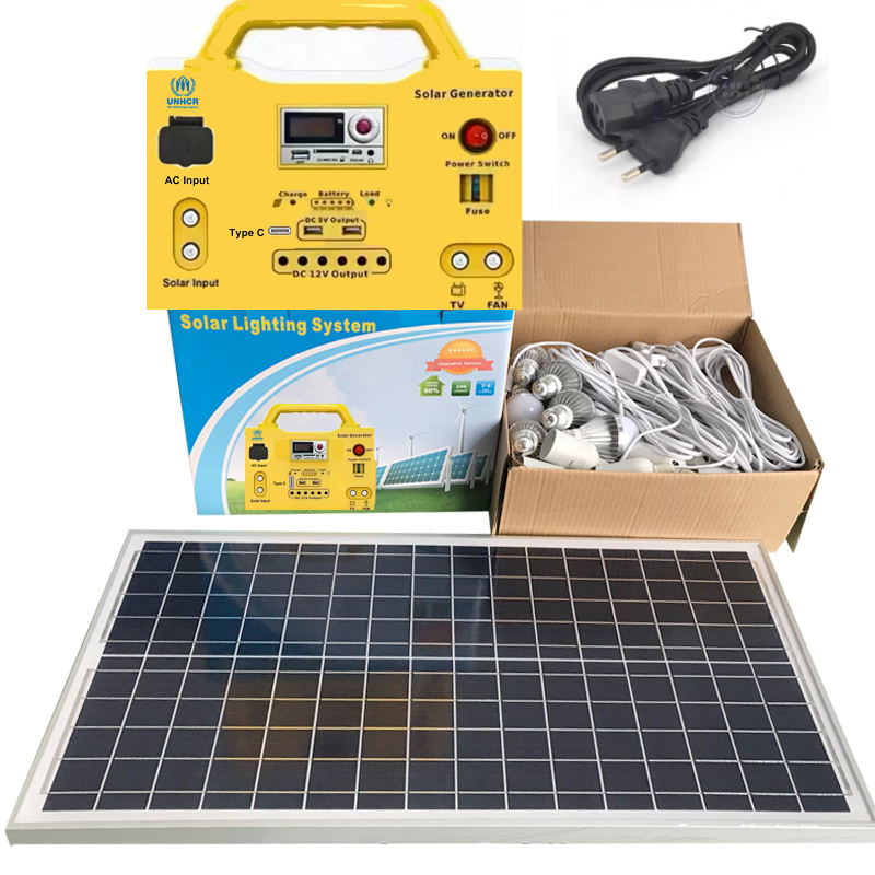 solar led light kits portable 10W 20W 30W 50W Small-scale solar power generation system Portable solar light system