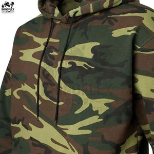 Sudaderas con Capucha de Camuflaje para Hombre con Logotipos Personalizados, Sudadera Básica de Algodón Mezclado, Sudadera con Capucha de Camuflaje para Hombre Hecha en Pakistán - Product Image 6