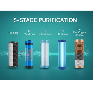 Limpiador de agua White Green Water Love Ro con filtración inteligente de múltiples capas para una vida más saludable todos los días - Product Image 3