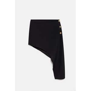 Jupe décontractée à taille naturelle avec fente asymétrique 100% polyester - Product Image 6