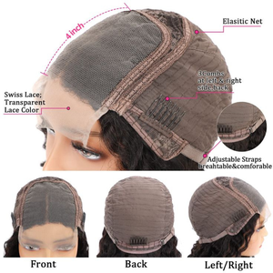 Perruques Full Lace 100% Cheveux Indiens Vierges Pré-Collées et Nouées à la Main, avec Cordons Invisibles et Ajustables, Respirantes et Légères, Toutes Couleurs - Product Image 5