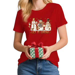 Camiseta cómoda para mujer, camiseta informal regular de alta calidad 100%, Camiseta estampada ajustada de excelente calidad para mujer - Product Image 2