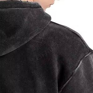 Sudadera con capucha de gran tamaño de algodón 100% para hombre con logotipo personalizado sudadera térmica precio de fábrica para el invierno OEM disponible - Product Image 4