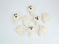 Fournitures artisanales en feutre 100% laine pour enfant, fantôme d'Halloween, fait à la main, commerce équitable, décorations de fête, livraison gratuite