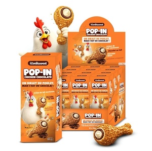 ICONIK Sweet Pop-In Chicken Chocolate 50g Crunchy Chicken Shaped Chocolate <b>Bites</b> Sweet Snack for Kids Bulk Supply - Product Image 3