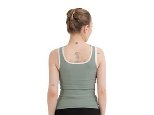 Débardeur court côtelé en tricot de haute qualité pour femmes sans couture gilet de yoga pour femmes Logo personnalisé en vrac en gros - Product Image 3