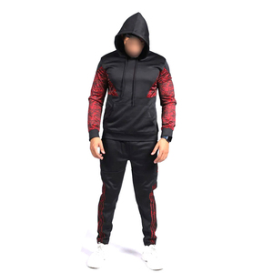<b>Hot</b> Selling Black And <b>Red</b> Color In Reasonable Price Training Jogging Wear Comfortable Best Soft Fabric Men Tracksuits - Product Image 1