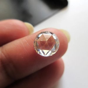 Cristal de Cuarzo Redondo con Corte Rosa de 10 mm, Gema Suelta de la Mejor Calidad, Cristal con Corte Redondo para Joyería - Product Image 3