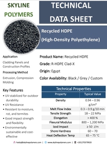 Polyéthylène haute densité recyclé HDPE Clad-X pour panneaux de revêtement et profilés de construction, extrusion et moulage par compression - Product Image 2