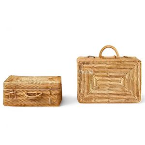 Caja de Almacenamiento de Ratán Vietnamita Natural Hecha a Mano para la Organización del Hogar en el Salón y el Dormitorio - Product Image 1
