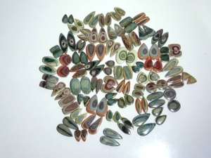 Par de cabujones de jaspe imperial natural, forma y tamaño mixtos para la fabricación de joyas, piedras preciosas de cuarzo - Product Image 6