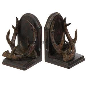 Sujetalibros de diseñador de asta con acabado de esmalte de aspecto elegante único hecho de madera de alta calidad y soporte de libros de proveedor indio - Product Image 1