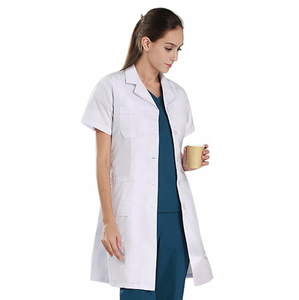 Meilleur prix respirant unisexe médecin manteau toile matériel personnel médical vêtements pour hommes et femmes pour usage hospitalier - Product Image 1