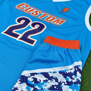 Conjunto de Uniforme de Baloncesto de Poliéster con Números Reflectantes y Logotipo Personalizado para Hombres y Estudiantes, Alta Elasticidad, Transpirable y Duradero - Product Image 3