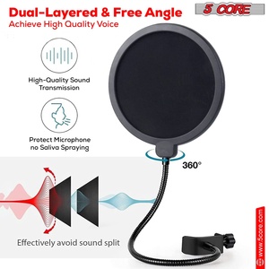 5Core Recording <b>Microphone</b> Podcast Bundle Professional <b>Condenser</b> Cardioid Mic Kit w Boom Arm - Product Image 2