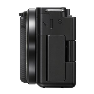 ชุดกล้องวิดีโอมิเรอร์เลส APS-C เปลี่ยนเลนส์ได้ พร้อมไมโครโฟนแบบ Shotgun ขาตั้งกล้องแบบยืดหดได้ และการ์ดหน่วยความจำ - Product Image 1
