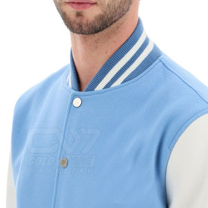 Top Quality <b>Slim</b> <b>Fit</b> Casual <b>Men</b> Lettermen Winter <b>Jacket</b> Customized Wholesale <b>Men</b> Cotton Baseball Lettermen Winter <b>Jacket</b> - Product Image 5