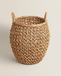 Wholesale Handcrafted Water Hyacinth Cutlery Holder 4 Section Seagrass Wicker Utensil <b>Caddy</b> NATURAL WOVEN CUTLERY TISSUE HOLDER - Product Image 3
