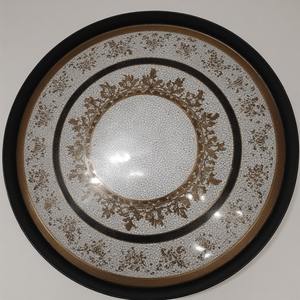 Plaque de chargeur en résine patinée or antique Design Art déco Installation auto-adhésive imitant la texture du métal vieilli pour les décorations - Product Image 1