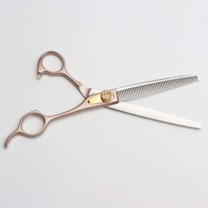 Tijeras de adelgazamiento rectas de acero inoxidable de primera calidad, diseño de lujo, tijeras ecológicas para el cuidado de perros para mascotas - Product Image 3