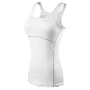 Camisetas sin mangas de entrenamiento personalizadas de alta calidad para mujer, ropa de gimnasio activa con músculo en la espalda, cuello redondo, poliéster, ropa de Yoga para Fitness - Product Image 4