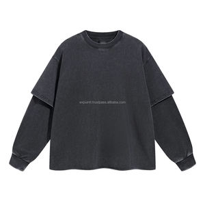 Nuevo Jersey 100% Algodón, Tejido de Punto, 260g, Corte Regular, Manga Corta, Cuello Redondo, Informal, para Hombre, Antibolitas, Estilo Urbano, Ecológico, Liso - Product Image 4