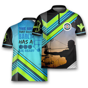 Maillot de tir à l'arc réversible personnalisé de haute qualité chemise de tir en plein air à séchage rapide respirant et extensible - Product Image 5