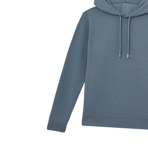 NUEVA Sudadera con Capucha Azul Grisáceo de Invierno, Sudadera Informal Cálida de Forro Polar de Algodón, Sudadera con Capucha Lisa de Manga Larga, Ropa de Calle de Color Sólido Personalizada - Product Image 4