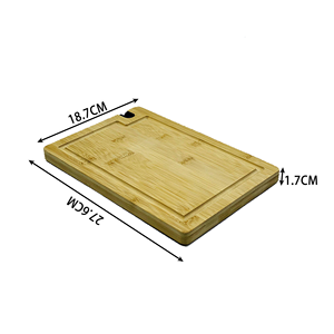 Plan de travail en bois de bambou pour boucher, fabriqué dans une usine certifiée BSCI, planche à découper en bois pour la cuisine - Product Image 5