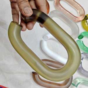 โซ่เรซิ่นสีขาวด้านขนาดใหญ่สำหรับตกแต่งผนัง ฉากกั้นห้อง และอุปกรณ์ตกแต่งม่าน - Product Image 4