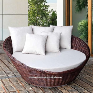Modern Natural Rattan High Quality Lightweight Eco-Friendly <b>Egg</b> <b>Chair</b> Hand Woven Wicker Foam Filled Handle Living Room Furniture - Product Image 6