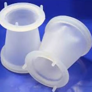 Tapas de Brida de Silicona de Color Blanco de Primera Calidad con Borde Interno, el Mejor Producto de Goma para Uso Industrial al Mejor Precio - Product Image 1