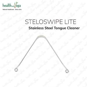 HealthAndYoga SteloSwipe Lite Stainless Steel <b>Tongue</b> Cleaners Disposable <b>Scrapers</b> for Oral Hygiene Pack of 12 - Product Image 4