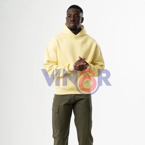 Sweats à capuche oversize pour femmes et hommes, logo brodé, décontracté, hip-hop, pull, mode d'hiver, imprimé, tissu français, uni, 100% coton - Product Image 4